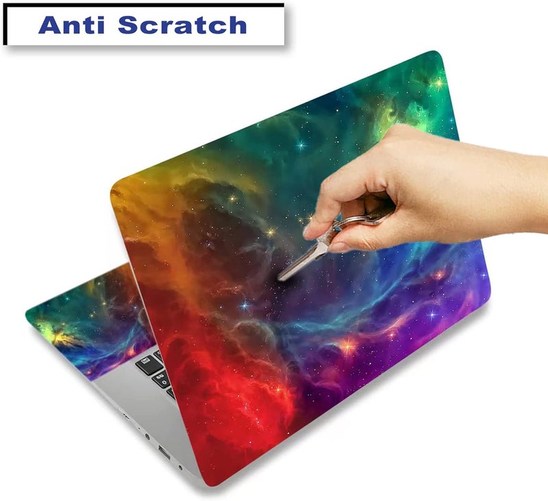 ARTSO 15.6 inch Laptop Notebook Skin Sticker Universal Soft Art Cover Decal Fits 12 13 13.3 14 15 15.4 15.6 inch Laptop Protector,Easy to Apply, Reusable, Color Nebula Galaxy - Image 2